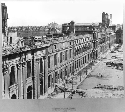 Disasters of War: The Tuileries During the Commune of Paris, 1871 by French Photographer